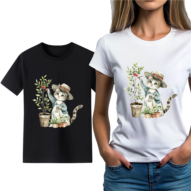 cotton Iron On Transfer Stickers and T-shirts