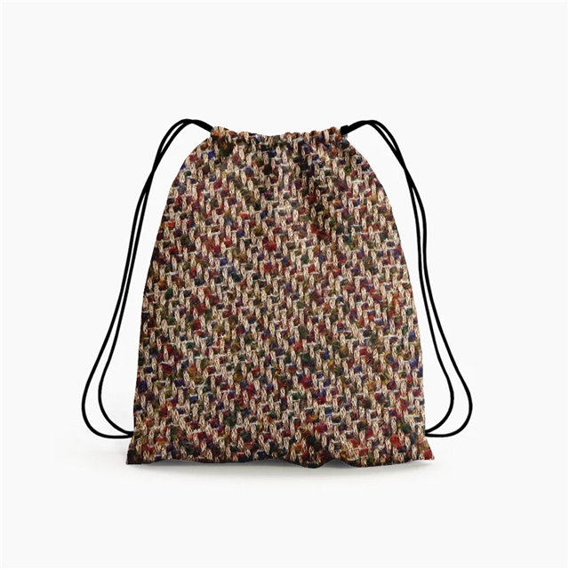 golden thread woolen woven small fragrant fabric