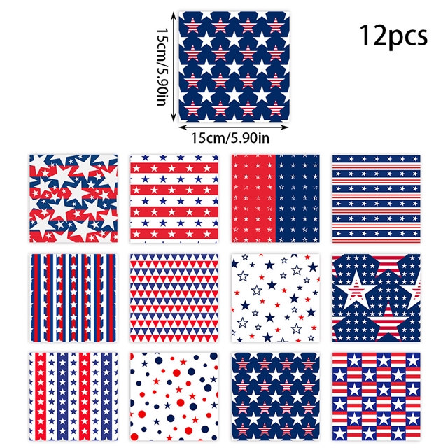 American Independence Day gift wrapping paper set