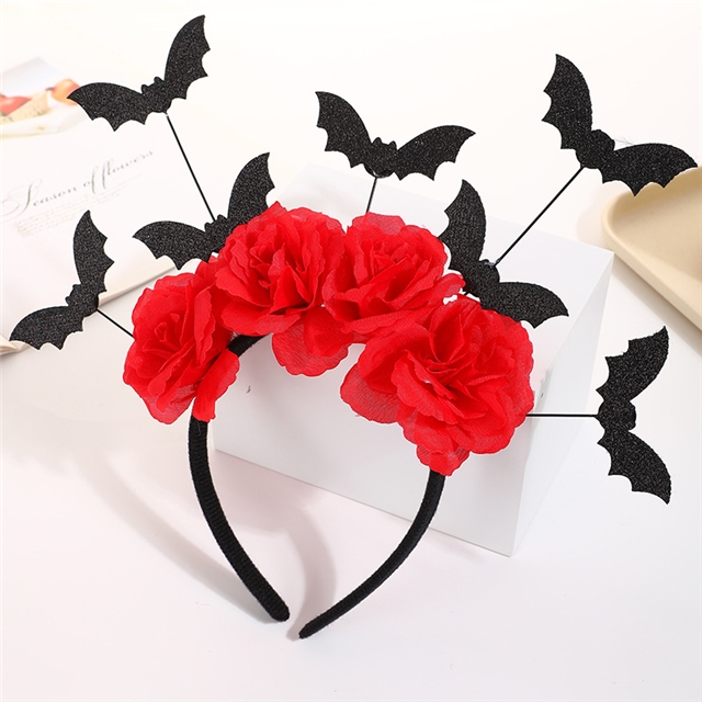 fabric halloween pumpkin spider bat funny headband
