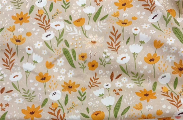 flower 21 cotton twill bottom watermark fabric