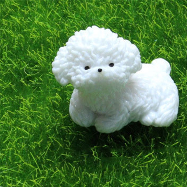resin cute dog resin micro landscape decoration