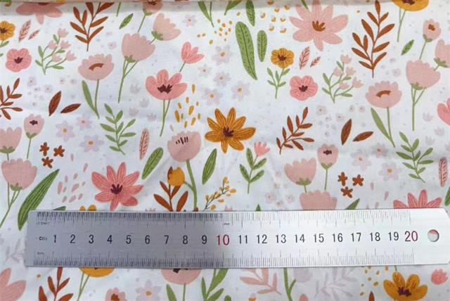 flower 21 cotton twill bottom watermark fabric