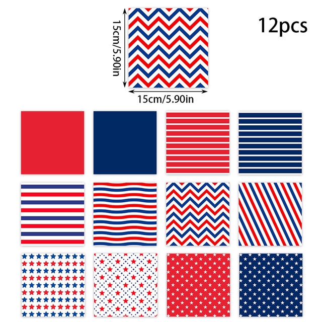 American Independence Day gift wrapping paper set