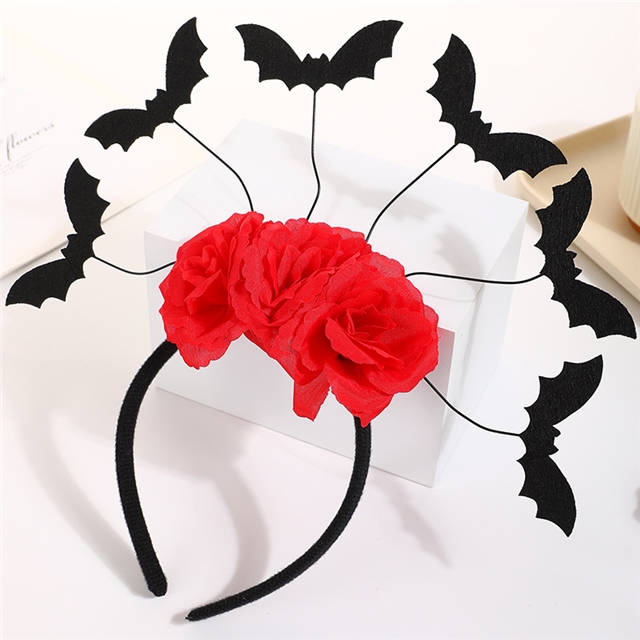 fabric halloween pumpkin spider bat funny headband