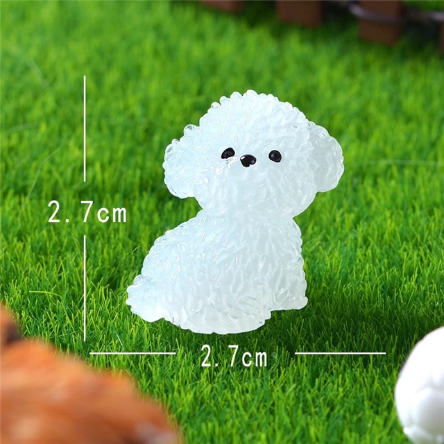 resin cute dog resin micro landscape decoration