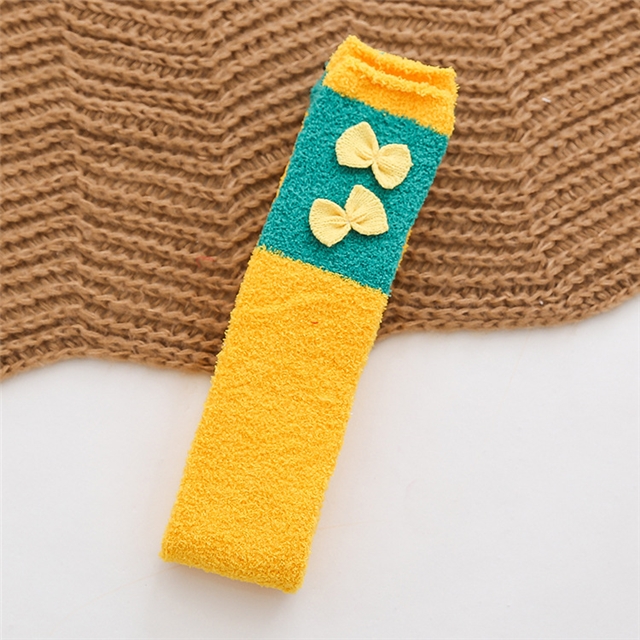 free size coral fleece and thickened knee high socks