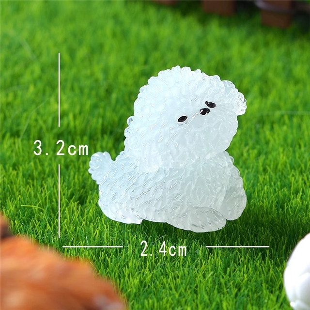 resin cute dog resin micro landscape decoration