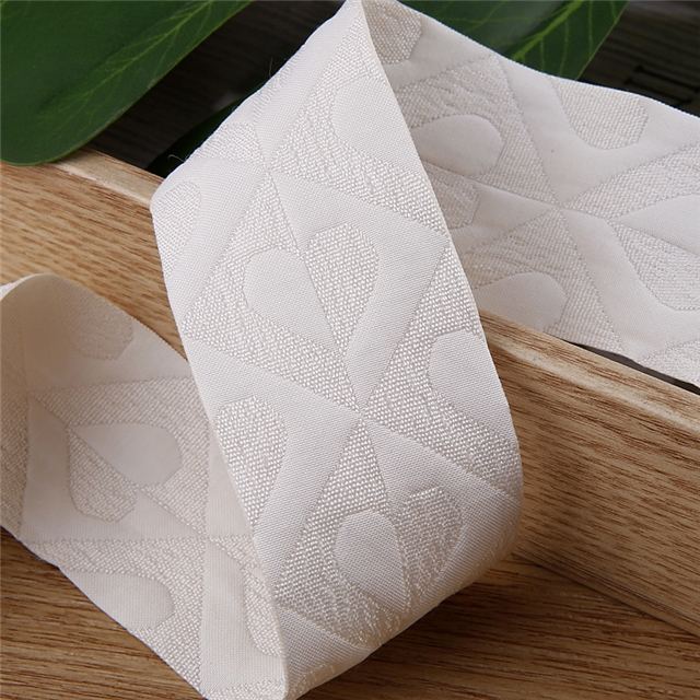 polyester pattern heart jacquard checkered woven tape