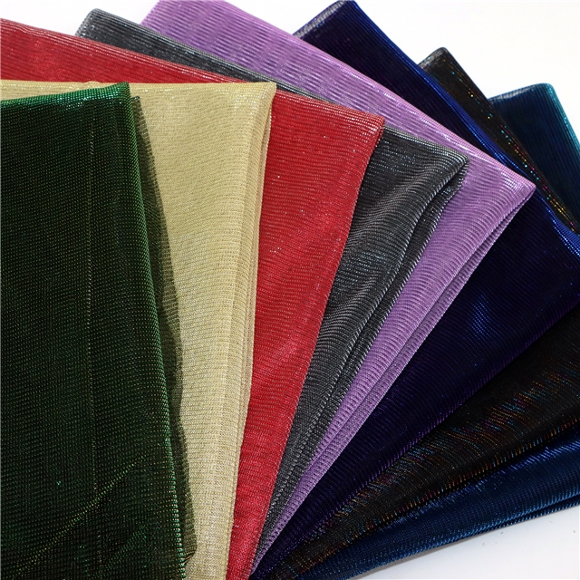 2 ways slide silk Illusion color bright mesh cloth
