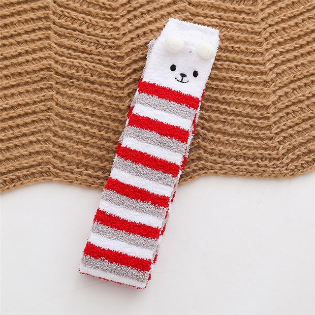 free size coral fleece and thickened knee high socks
