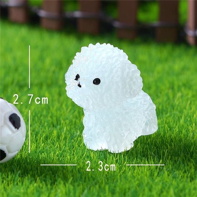 resin cute dog resin micro landscape decoration