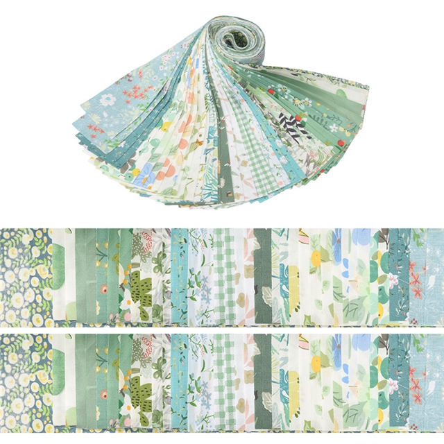 100% cotton floral series 100% cotton sliced fabric set roll  (20 styles/roll,each style 2 strip)