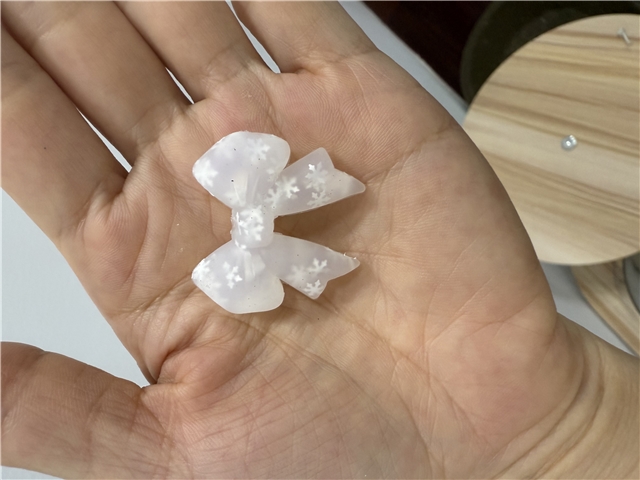 silicone three-dimensional sequins snowflake bow silicone bead