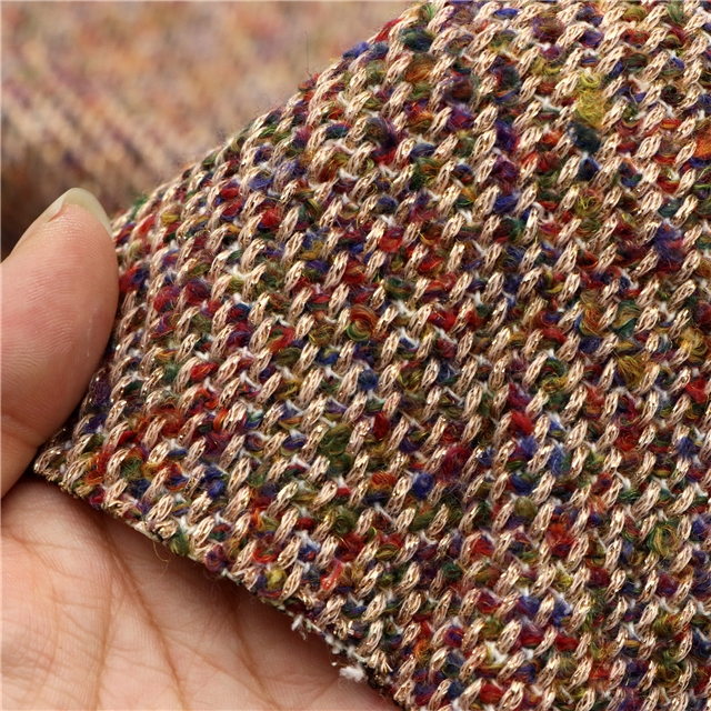 golden thread woolen woven small fragrant fabric
