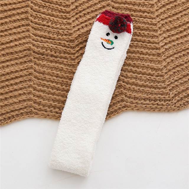 free size coral fleece and thickened knee high socks