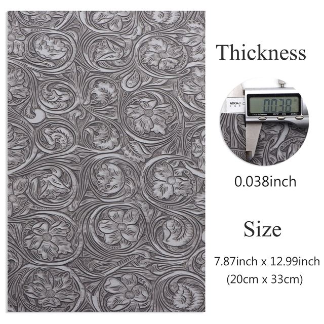 synthetic leather matte bump texture flower  faux leather