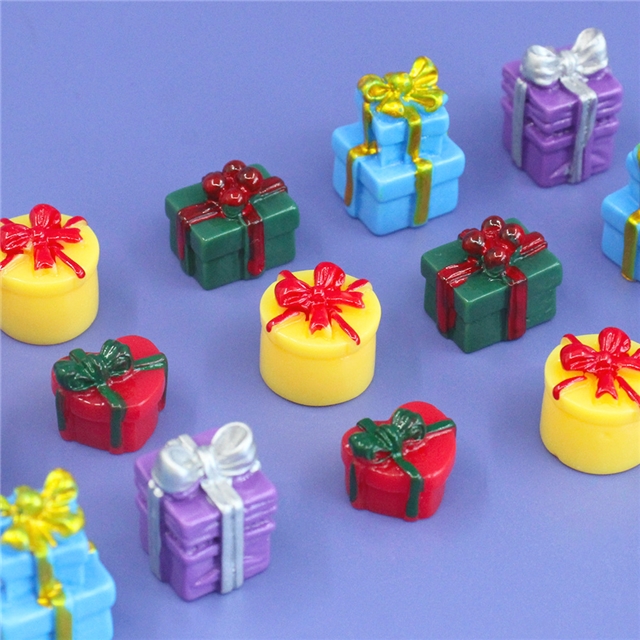 resin christmas gift micro landscape decoration