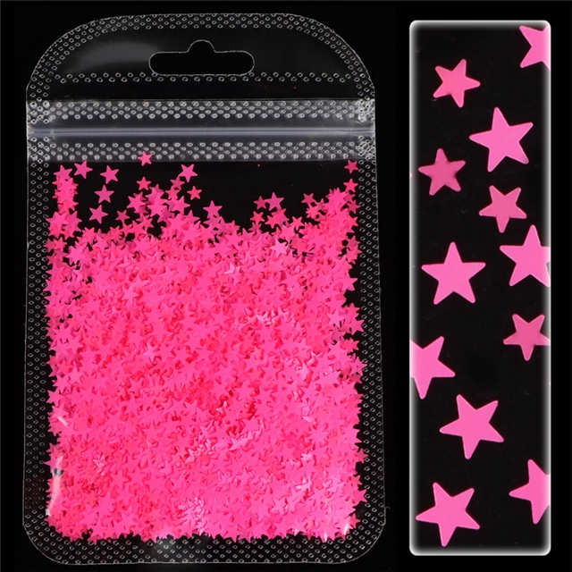 pet fluorescent star sequin packaging filling material