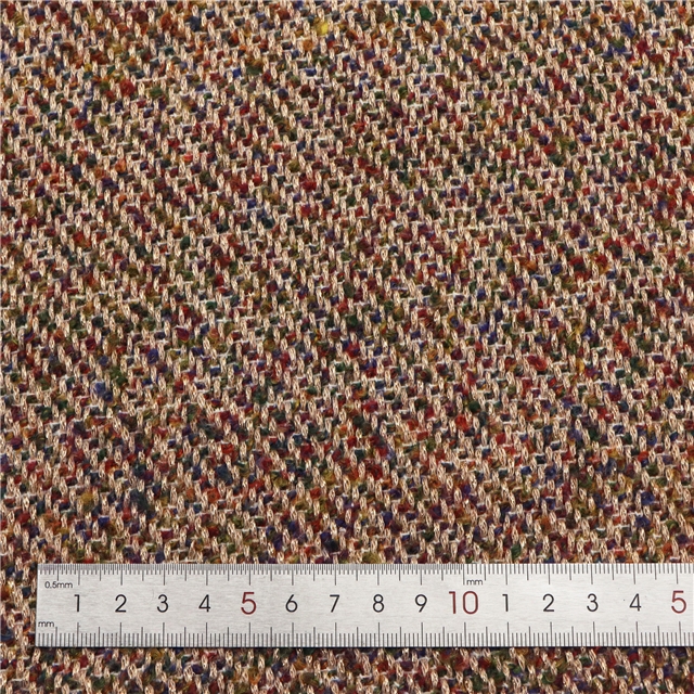golden thread woolen woven small fragrant fabric