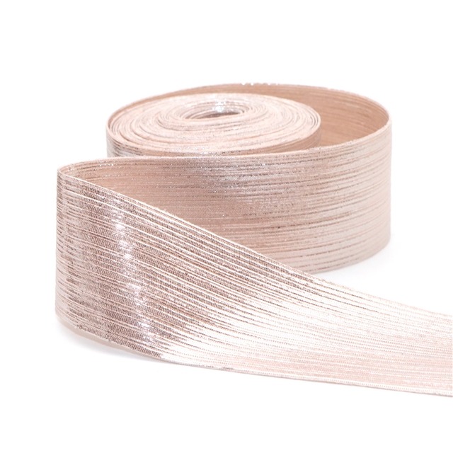 striped embossed surface woven tape pink,40mm(1.6