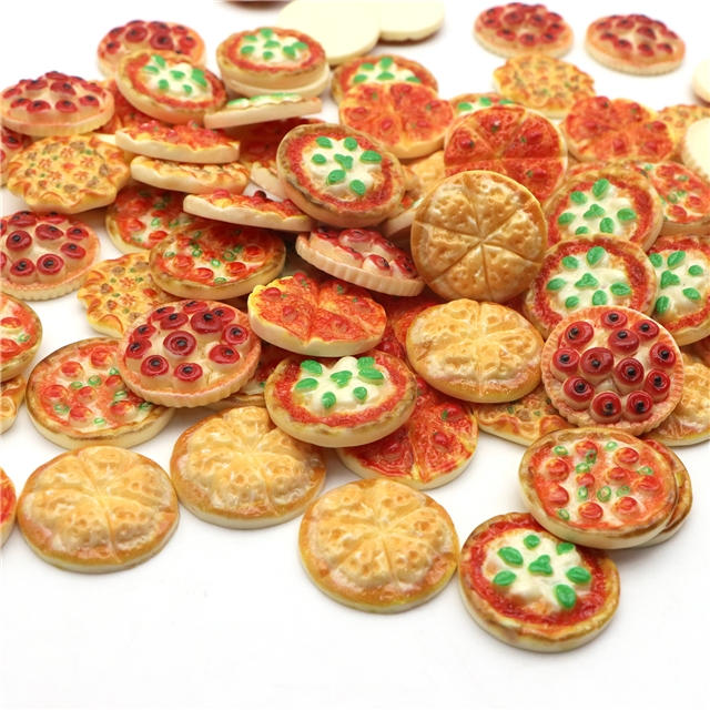 cute pizza 3d resin accessories