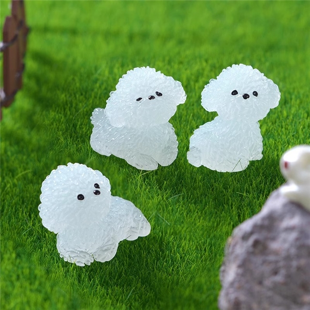 resin cute dog resin micro landscape decoration