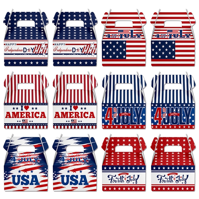 American Independence Day gift wrapping paper set