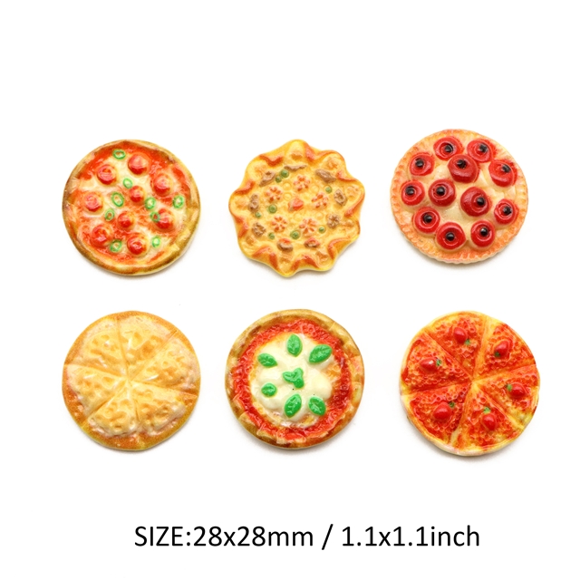 cute pizza 3d resin accessories