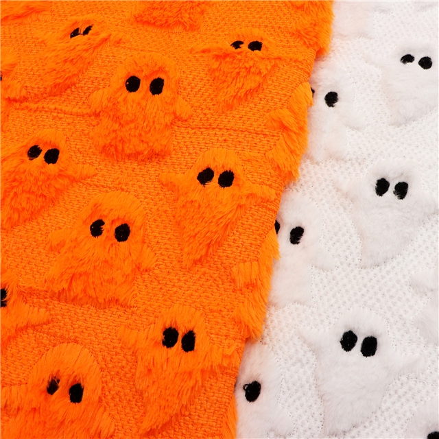 halloween ghost 3d pv velvet fabric
