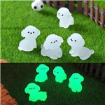 glow in the dark cute dog resin micro landscape decoration