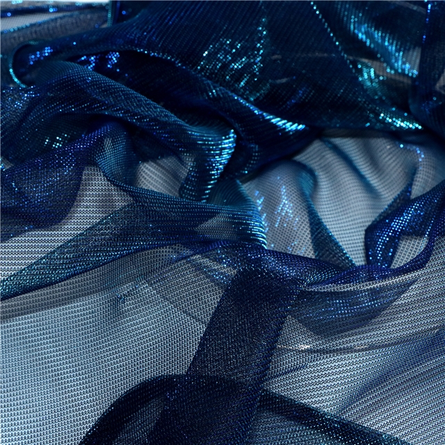 2 ways slide silk Illusion color bright mesh cloth