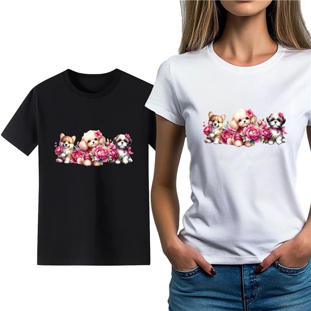 cotton Iron On Transfer Stickers and T-shirts