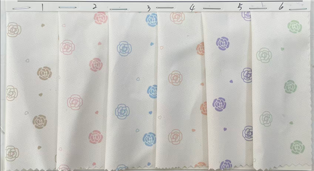 heart rose polyester fabric