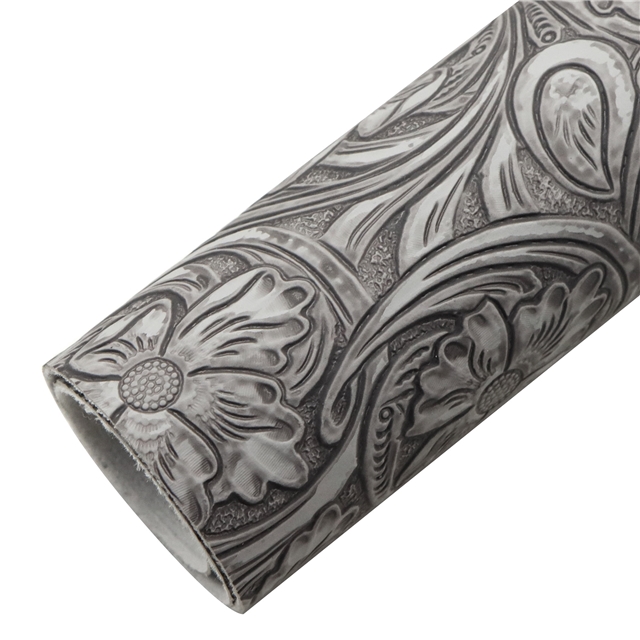 synthetic leather matte bump texture flower  faux leather