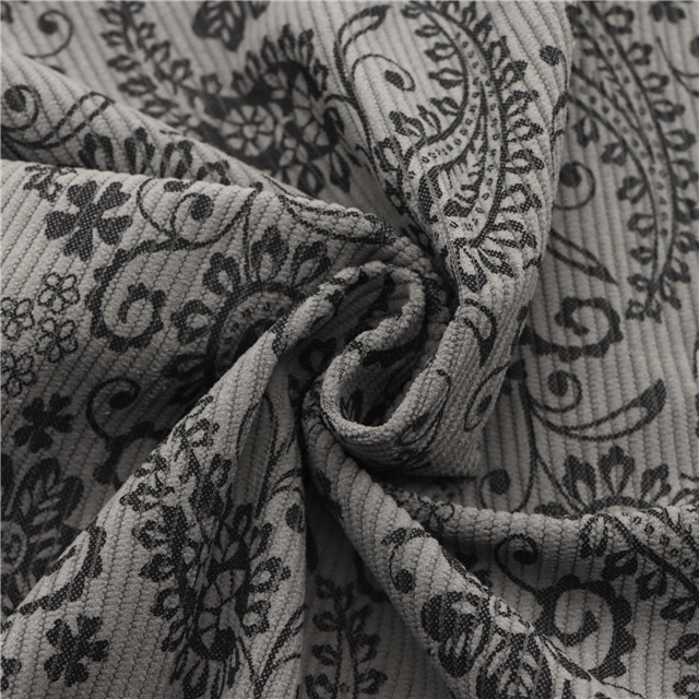 cashew print corduroy fabric
