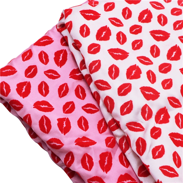 velvet lips satin fabric