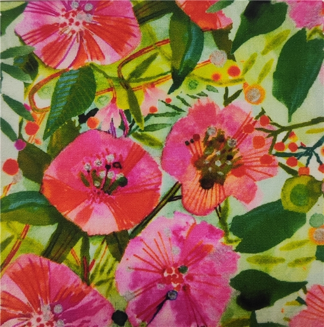 oil painting style cotton digital printed fabric