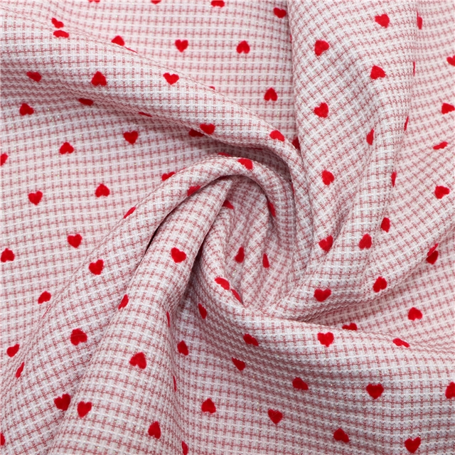 velvet heart bright silk woven plaid  small fragrant fabric