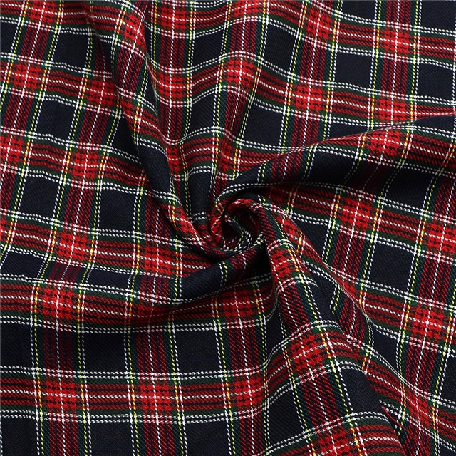 plaid yarn-dyed fabric