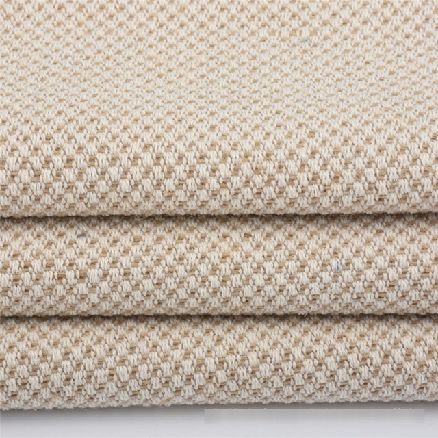 double color jacquard cotton linen fabric