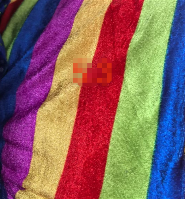 colorful patchwork plaid velvet fabric