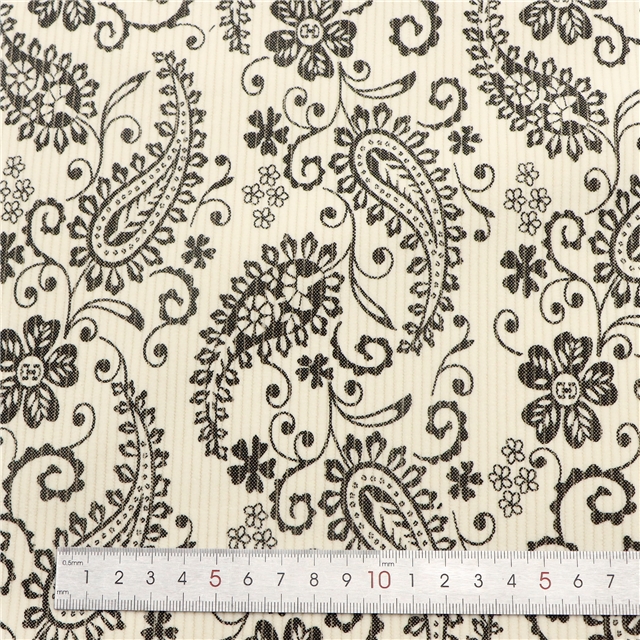 cashew print corduroy fabric