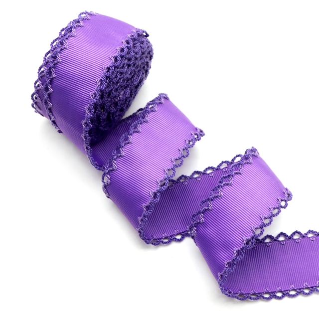 grosgrain purple series grosgrain double layer two-color hook ribbon