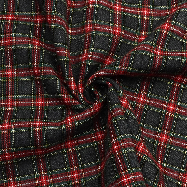 plaid yarn-dyed fabric
