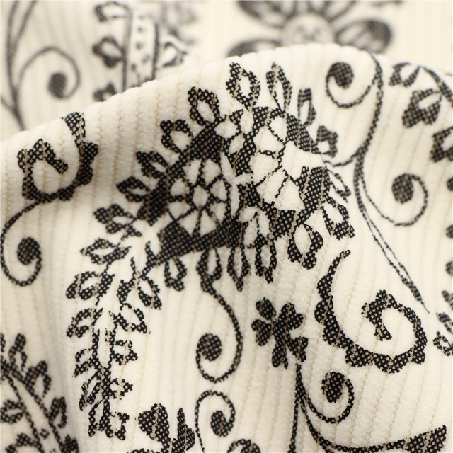 cashew print corduroy fabric