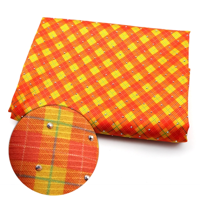 hot stamping diamond grid twill polyester fabric