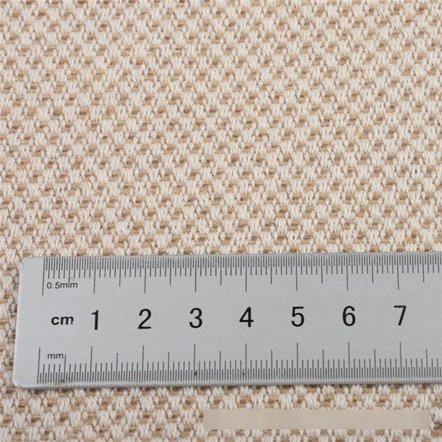 double color jacquard cotton linen fabric