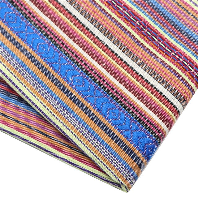 ethnic style series polyester cotton colored weaving fabric 7#,50*150cm(19.7*59.1