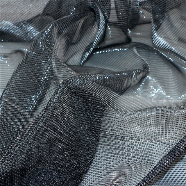 2 ways slide silk Illusion color bright mesh cloth